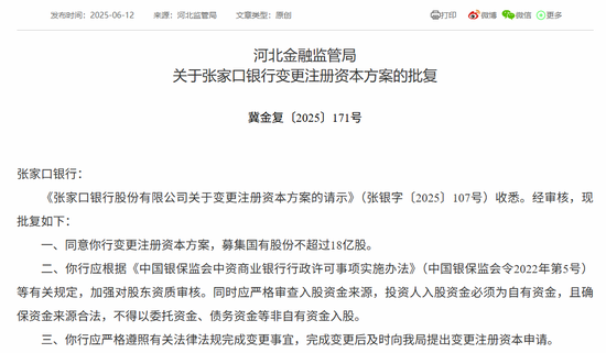 时隔半年再定增！张家口银行频(🛩)频补充资本背后，盈利能力亟待改善